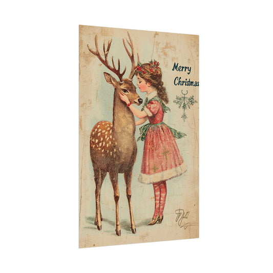 A Girl and Her Reindeer