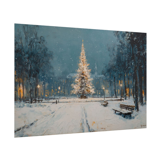 Midnight Tree in the Square