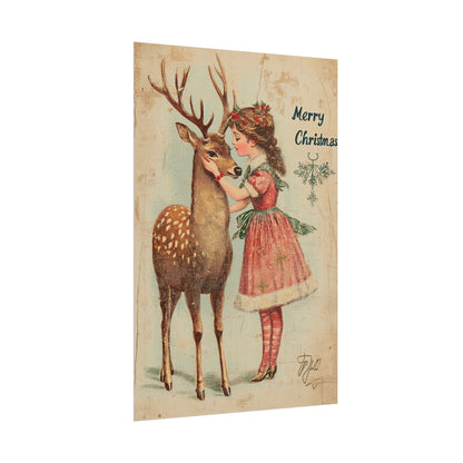 A Girl and Her Reindeer